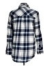 Gap Plaid Blue Long Sleeve Button-Down Shirt Size M - photo 2