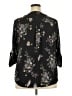 Torrid 100% Polyester Floral Black 3/4 Sleeve Blouse Size 2X Plus (2) - photo 2