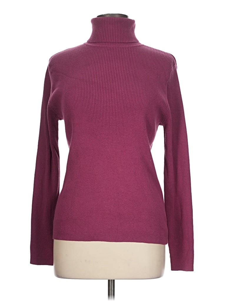 Pre-owned Appleseeds Turtleneck Sweater In Burgundy