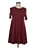 BCBGeneration Solid Burgundy Casual Dress Size S - photo 1