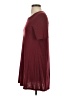 BCBGeneration Solid Burgundy Casual Dress Size S - photo 5
