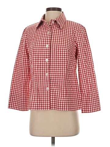 Nina Mclemore 3/4 Sleeve Button-Down Shirt (view 1)