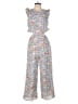 Adelyn Rae Paisley Blue Jumpsuit Size M - photo 1