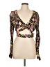 AFRM Purple Long Sleeve Blouse Size L - photo 1