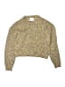 Zara Tweed Gold Brown Pullover Sweater Size 13 - 14 - photo 1