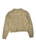 Zara Tweed Gold Brown Pullover Sweater Size 13 - 14 - photo 2