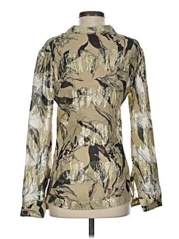 Tory Burch Long Sleeve Silk Top (view 2)