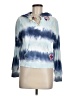 LoveShackFancy 100% Cotton Tie-dye Blue Pullover Sweater Size M - photo 1