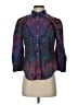J.Crew 100% Cotton Paisley Multi Color Purple 3/4 Sleeve Button-Down Shirt Size 4 - photo 1