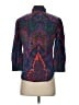J.Crew 100% Cotton Paisley Multi Color Purple 3/4 Sleeve Button-Down Shirt Size 4 - photo 2
