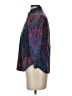 J.Crew 100% Cotton Paisley Multi Color Purple 3/4 Sleeve Button-Down Shirt Size 4 - photo 5
