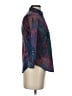 J.Crew 100% Cotton Paisley Multi Color Purple 3/4 Sleeve Button-Down Shirt Size 4 - photo 4