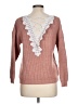 Shein 100% Viscose Pink Pullover Sweater Size L - photo 2