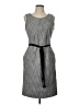 Talbots Outlet Chevron-herringbone Gray Casual Dress Size 10 - photo 1