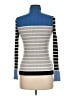 Ann Taylor LOFT Stripes Blue Turtleneck Sweater Size M - photo 2