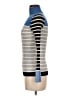 Ann Taylor LOFT Stripes Blue Turtleneck Sweater Size M - photo 5