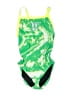 Speedo Graphic Green One Piece Swimsuit Size 6 - photo 1
