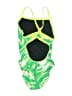 Speedo Graphic Green One Piece Swimsuit Size 6 - photo 2