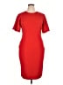 Unbranded Solid Red Cocktail Dress Size XL (estimated) - photo 1