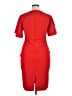 Unbranded Solid Red Cocktail Dress Size XL (estimated) - photo 2