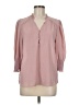 Shein 100% Polyester Pink 3/4 Sleeve Blouse Size 6 - photo 1