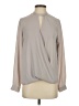 AND-B 100% Polyester Gray Long Sleeve Blouse Size XS - photo 1