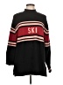 Ann Taylor LOFT Outlet Stripes Black Pullover Sweater Size L - photo 1