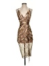 Socialite Animal Print Brown Cocktail Dress Size XS - photo 1