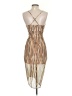 Socialite Animal Print Brown Cocktail Dress Size XS - photo 2