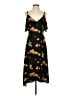 A.L.C. 100% Silk Floral Black Casual Dress Size 4 - photo 1