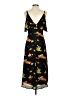 A.L.C. 100% Silk Floral Black Casual Dress Size 4 - photo 2