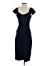 Xscape Solid Blue Cocktail Dress Size 4 - photo 2