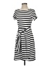 Chaps Stripes Gray Casual Dress Size XS - photo 1