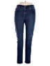 Rafaella Solid Blue Jeans Size 14 - photo 1