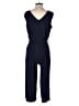 Nina Leonard Solid Blue Jumpsuit Size S - photo 2