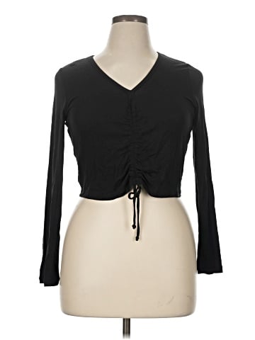 Aqua Long Sleeve Top (view 1)