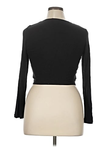 Aqua Long Sleeve Top (view 2)