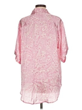 Frankies Bikinis 3/4 Sleeve Silk Top (view 2)