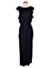 Ann Taylor LOFT 100% Polyester Solid Blue Black Jumpsuit Size 4 - photo 1