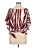 Unbranded Burgundy Short Sleeve Blouse Size L - photo 1