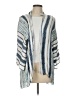 Michael Stars 100% Viscose Stripes Blue Cardigan Size L (estimated) - photo 1
