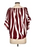 Unbranded Burgundy Short Sleeve Blouse Size L - photo 2