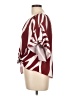 Unbranded Burgundy Short Sleeve Blouse Size L - photo 5