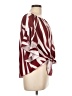 Unbranded Burgundy Short Sleeve Blouse Size L - photo 4