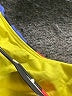 Unbranded Print Yellow Swimsuit Top Size S (estimated) - photo 3