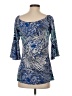 Zen Knits Blue 3/4 Sleeve Top Size S - photo 2