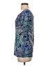 Zen Knits Blue 3/4 Sleeve Top Size S - photo 5