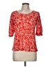 CeCe Floral Red 3/4 Sleeve Blouse Size M - photo 1