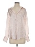 Zara Animal Print Pink Long Sleeve Blouse Size S - photo 1