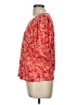 CeCe Floral Red 3/4 Sleeve Blouse Size M - photo 5